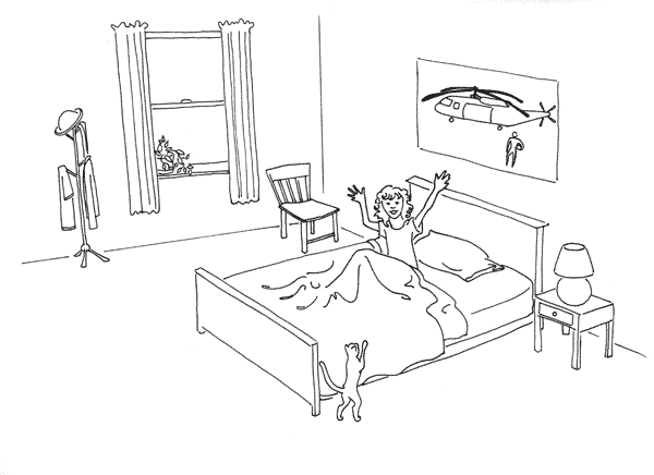 pajamas in the morning coloring pages - photo #43